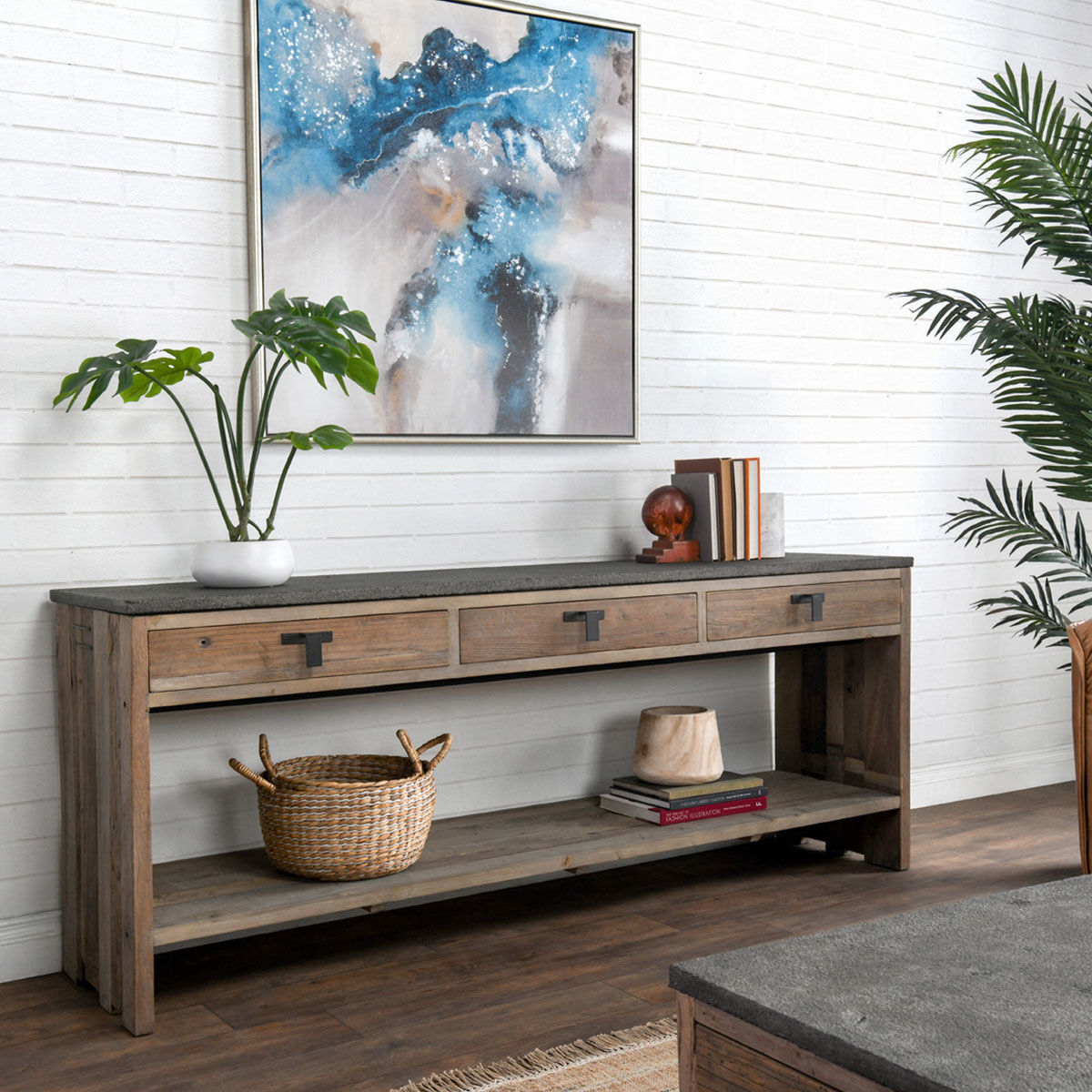 ELLEN 3 DRAWER CONSOLE TABLE by Classic Home Babette's Furniture