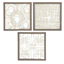Picture of Odella Set of 3 Sculptural Art