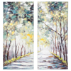 Picture of Donagh Shaded Tree Wall Canvas Set