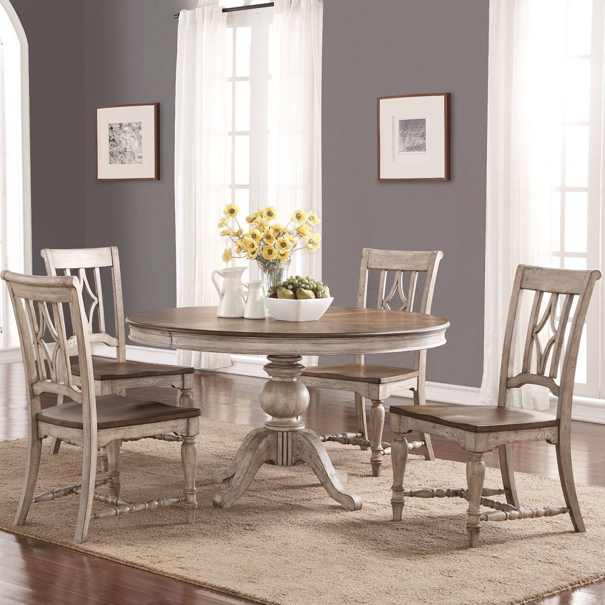 Plymouth Round Pedestal Table by Flexsteel Industries | Dining Room ...