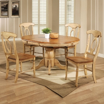 Picture of Quails Run 57" Pedestal Table w/ Butterfly Leaf