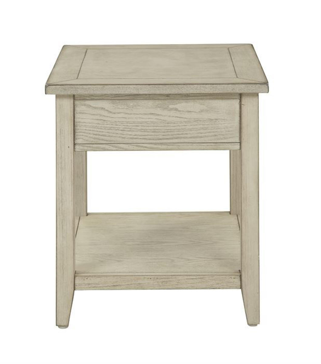 Burnished Cream One Drawer End Table22512 | Living Room furniture at ...