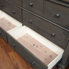 Picture of Oxford 6 Drawer Double Dresser In Peppercorn