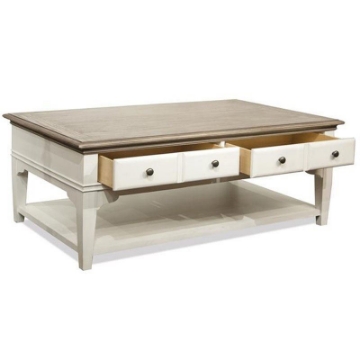 Picture of Myra White Leg Cocktail Table