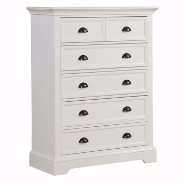 Picture of Tamarack White 6 Drawer Chest