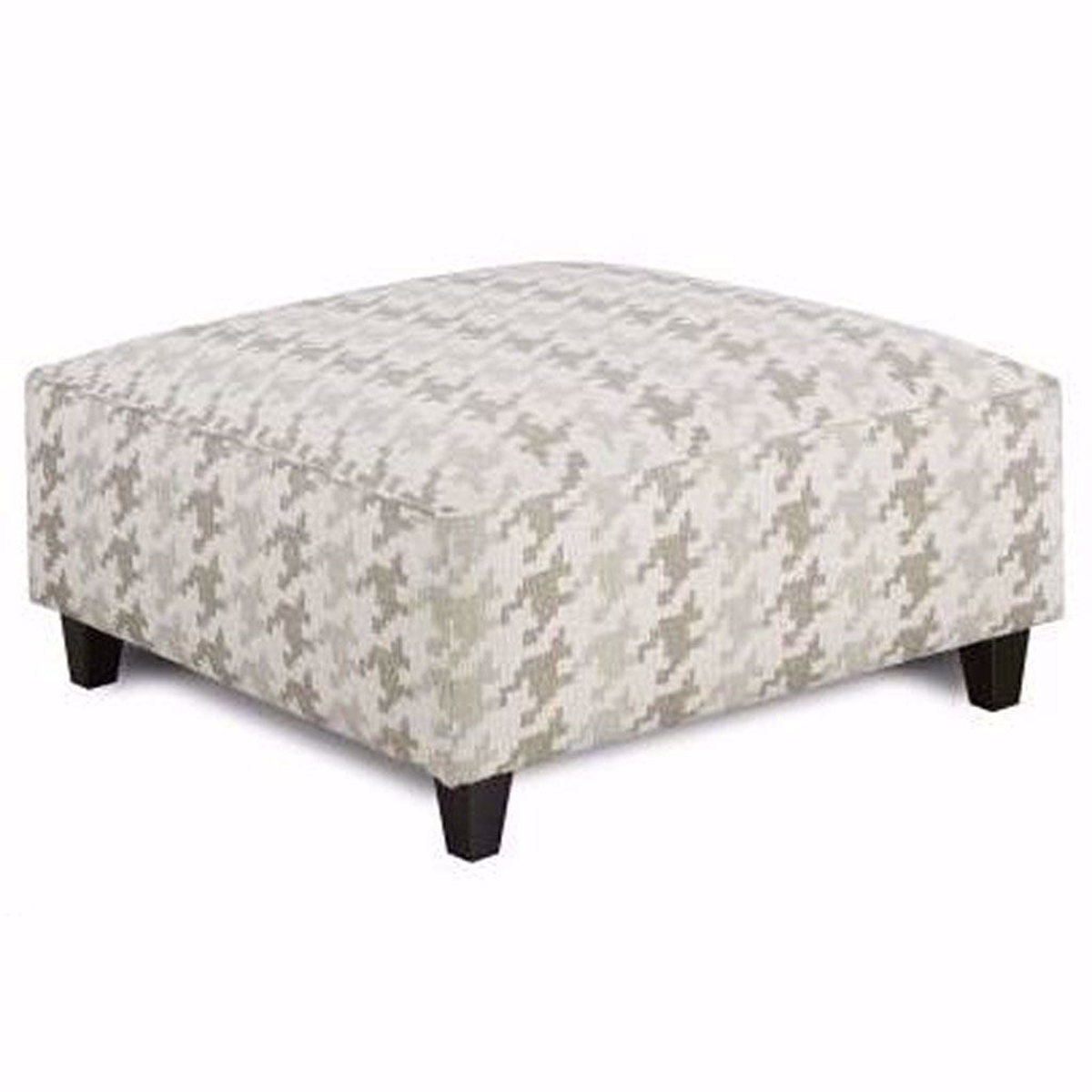 Picture of Bryant Cocktail Ottoman in Houndstooth