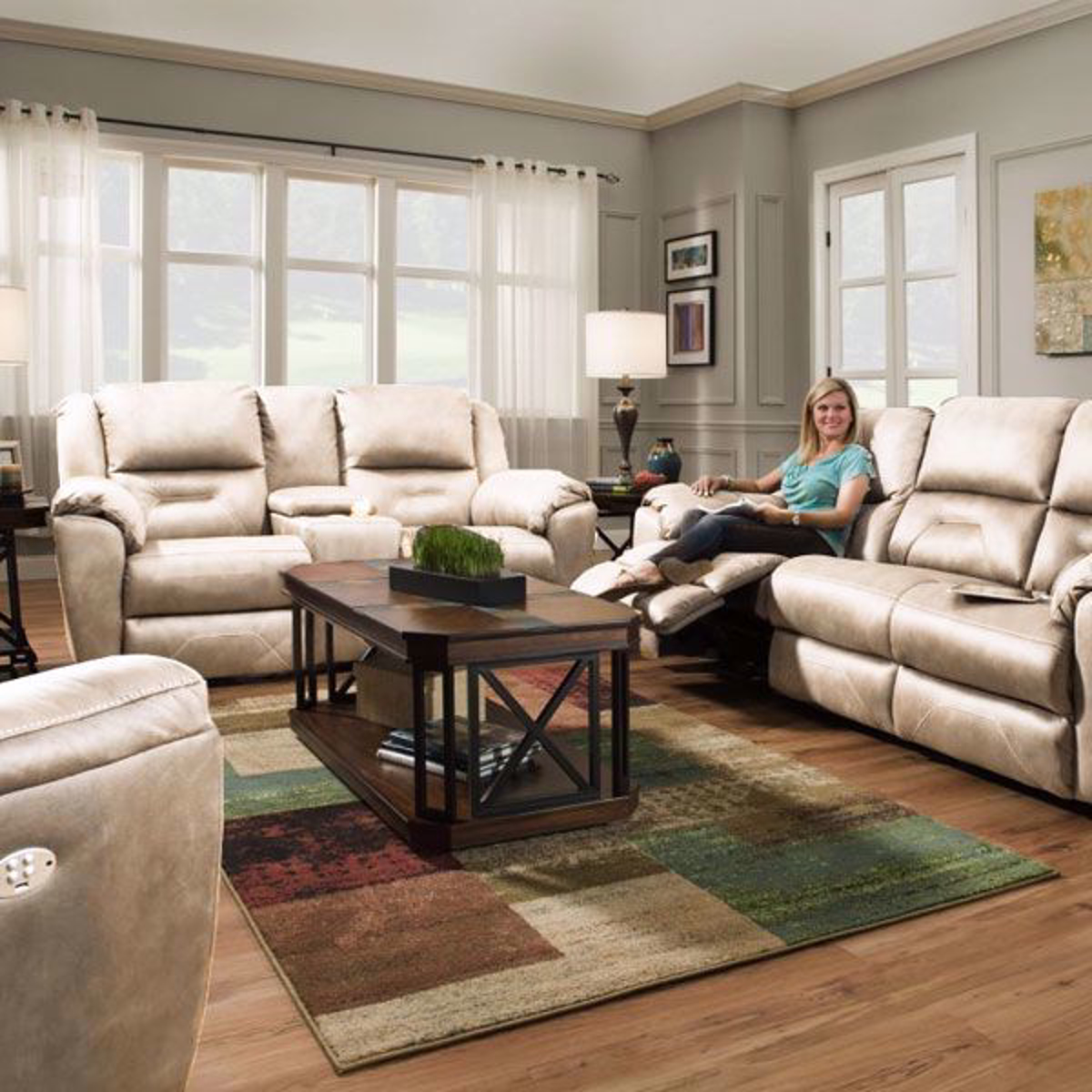 Picture of GRAHAM KHAKI LIVING ROOM COLLECTION