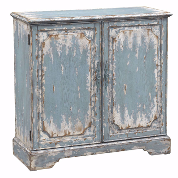 Picture of Cabot Aged Blue and Cream Two Door Cabinet