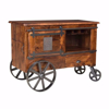 Picture of Two Door One Drawer Wine Cart