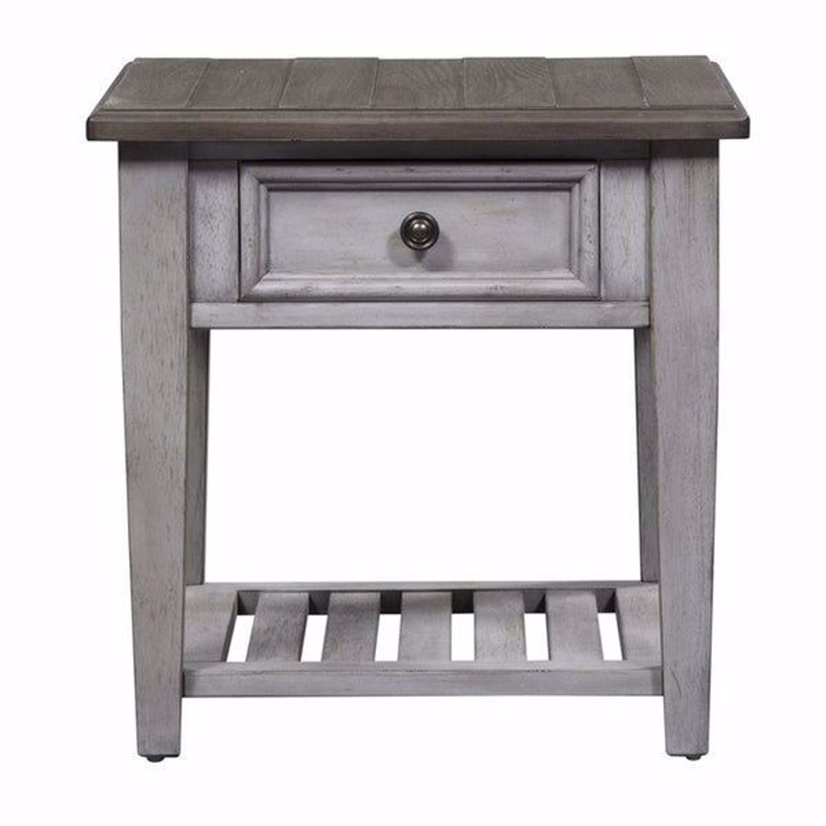 Picture of Piazza Antique White 1-Drawer End Table