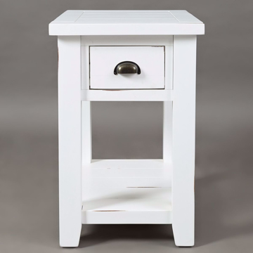 Picture of Artisan White Chairside Table