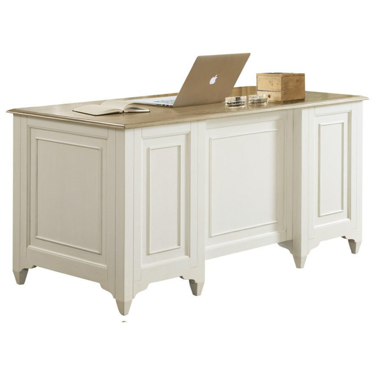 Myra White Executive Desk By Riverside Furniture Babette S Furniture Home 595