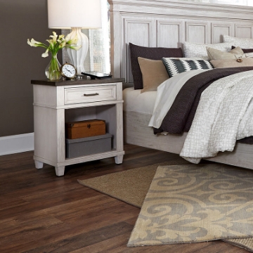 Picture of Caraway Aged Ivory 1 Drawer Nightstand