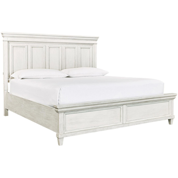 Picture of Caraway Aged Ivory King Panel Bed