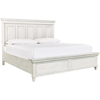 Picture of Caraway Aged ivory Queen Panel Bed