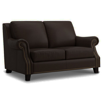 Picture of Pierce Hickory Leather Loveseat