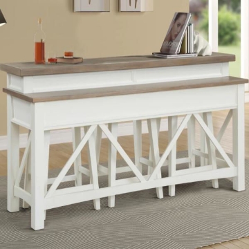 Picture of Americana 4 Piece Console Bar and Stool Set
