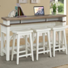 Picture of Americana 4 Piece Console Bar and Stool Set