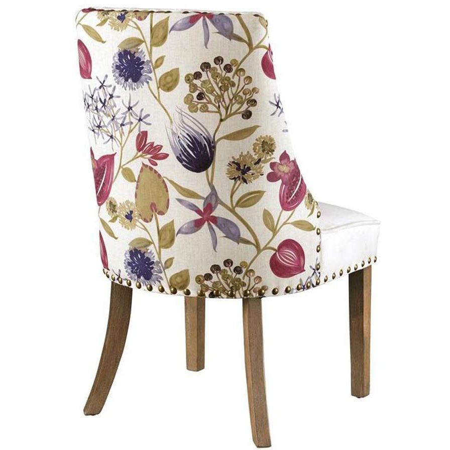 Dining Floral Backed Upholstered Accent Dining Chair Babettes