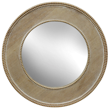 Picture of Round Beaded Wooden 24" Mirror