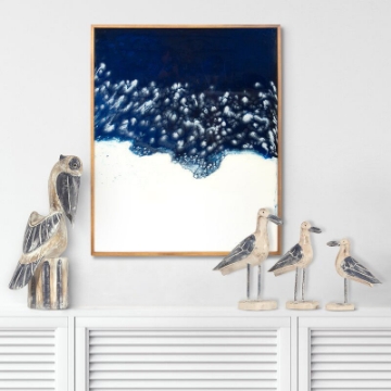 Picture of Wood Seagull Sculpture Set