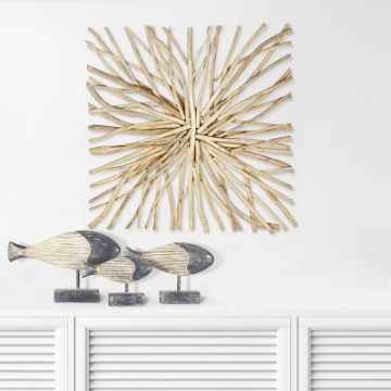 Picture of Wood Fish Sculpture Set