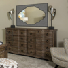 Picture of NOURMAND LINEN WRAPPED MIRROR