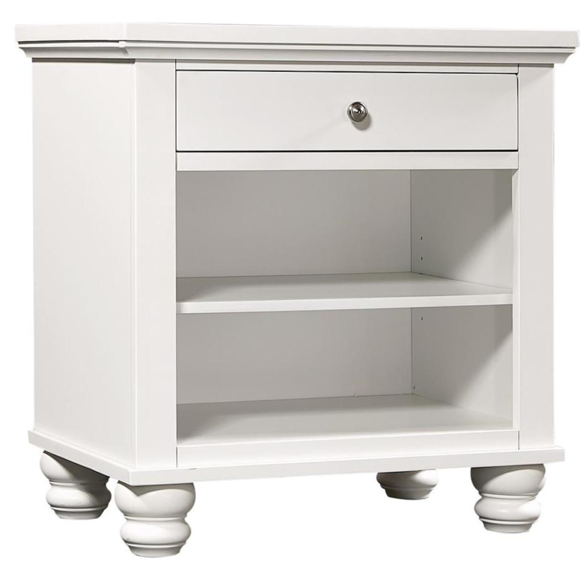 Picture of Cambridge White 1 Drawer Nightstand