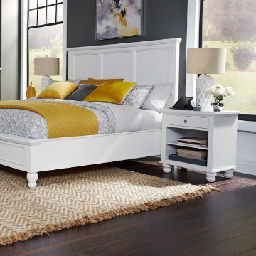 Picture of Cambridge White 1 Drawer Nightstand