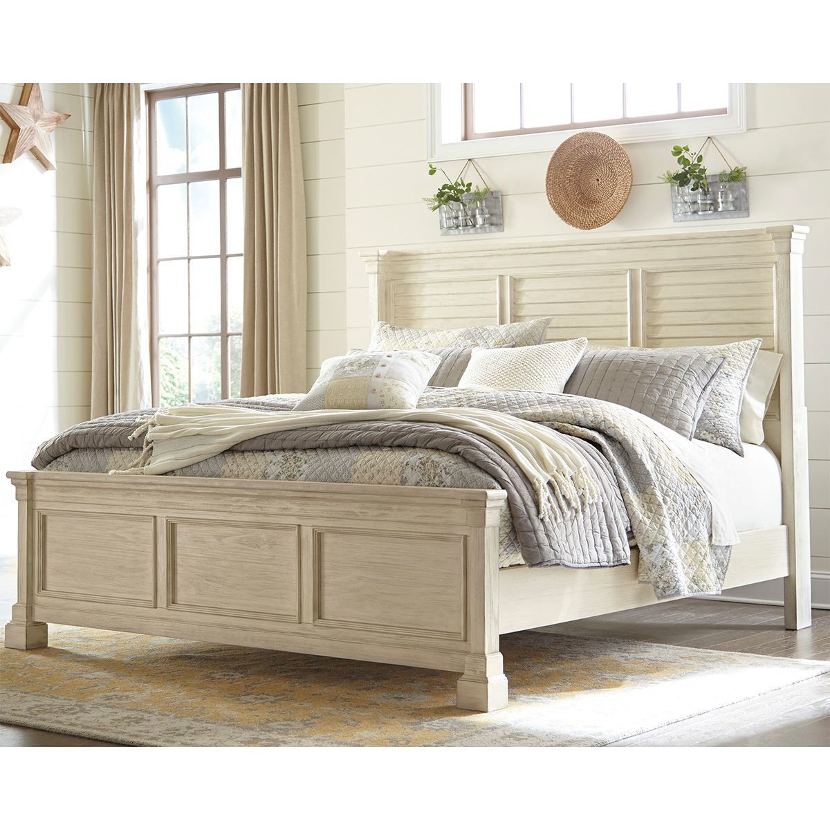 Picture of ANTIQUITY WHITE PANEL BED