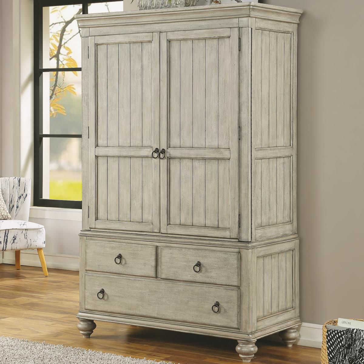 PLYMOUTH ARMOIRE TOP AND BASE | Babette's Furniture & Home