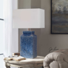Picture of PERO BLUE GLASS LAMP