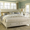 Picture of SUMMER HILL WHITE PANEL BED w/STORAGE