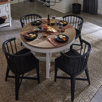 Picture of AMERICANA BLACK BARREL CHAIR