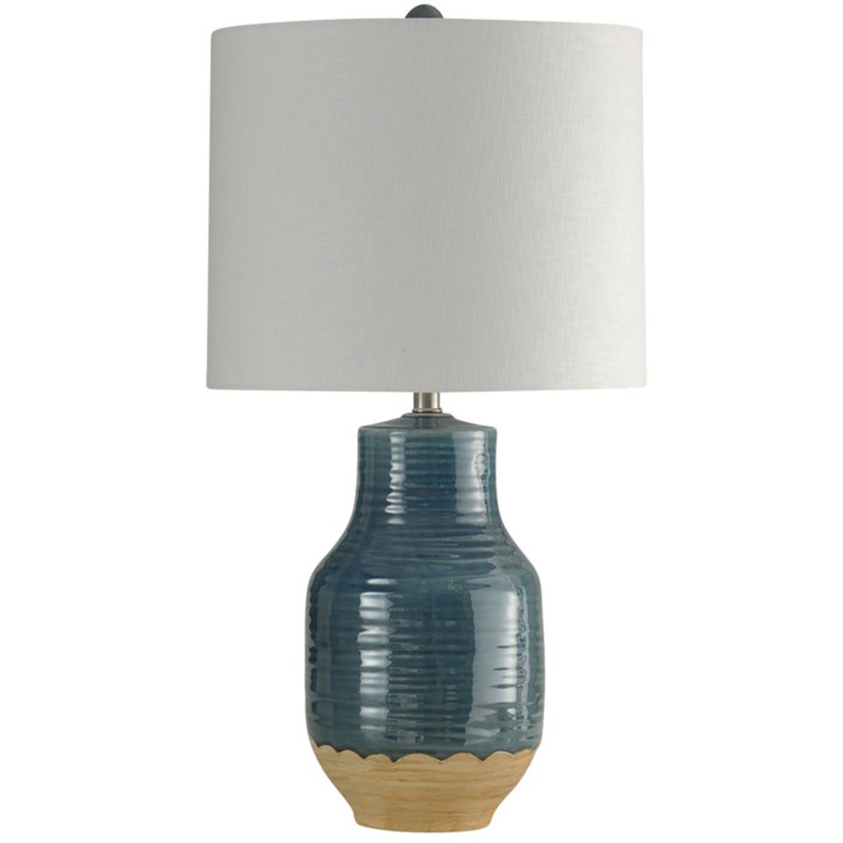 Picture of BLUE DIPPED CERAMIC TABLE LAMP