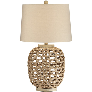 Picture of RATTAN ROPE TABLE LAMP
