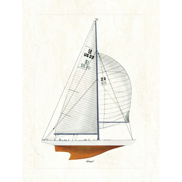 Picture of 30X36 VINTAGE INTREPID YACHT