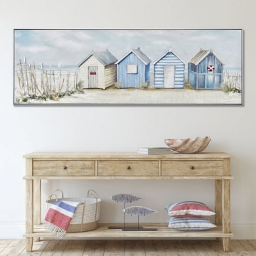Picture of BEACHVIEW HUTS CANVAS ART
