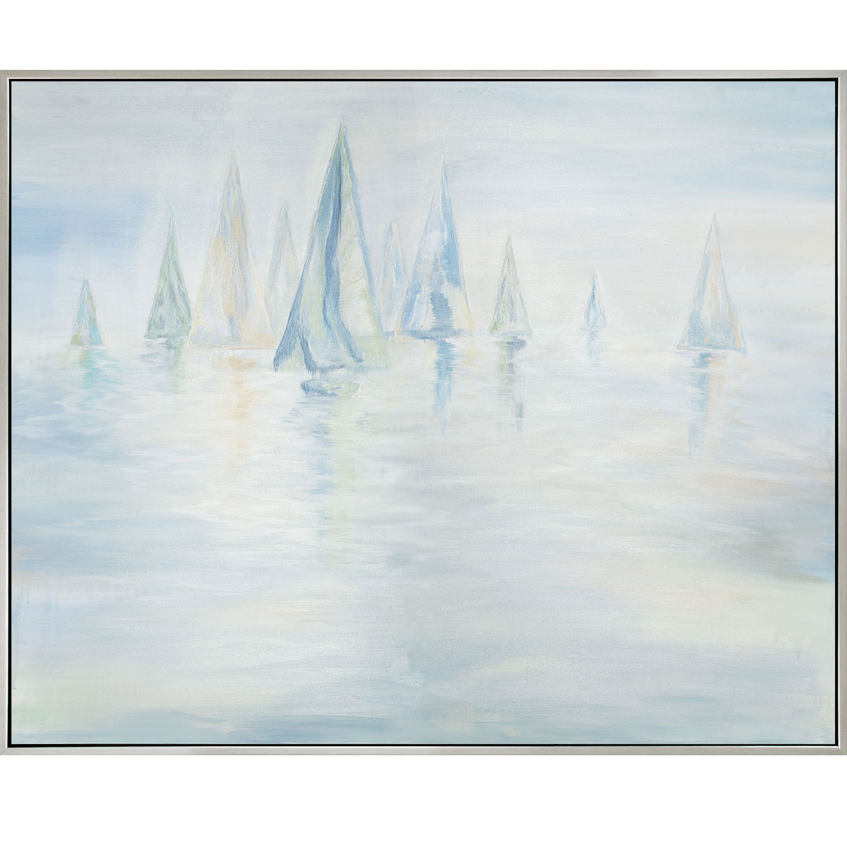 Picture of SAILBOATS IN THE DISTANCE FRAMED
