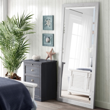 Picture of WHITE AND SILVER 36X78 LEANER MIRROR