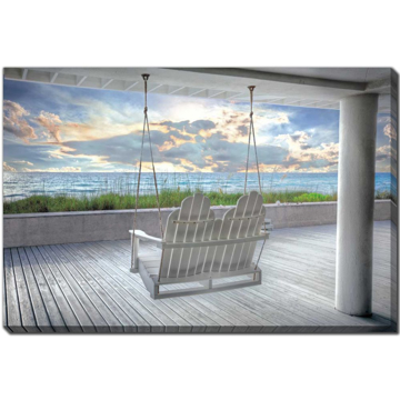 Picture of SWING AT THE BEACH CANVAS ART