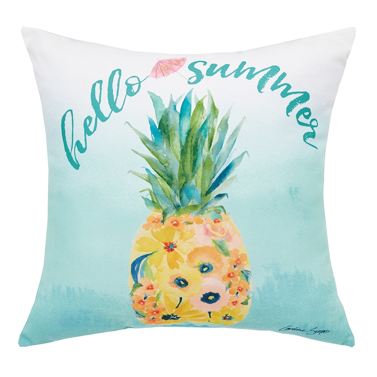 Picture of HELLO SUMMER PINEAPPLE OUTDOOR PILLOW