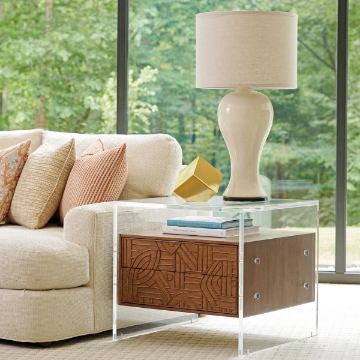 Picture of ARDEN ACRYLIC LAMP TABLE