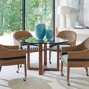 Picture of SHERIDAN GLASS TOP TABLE
