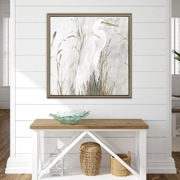 Picture of HERON IN THE REEDS PRINT