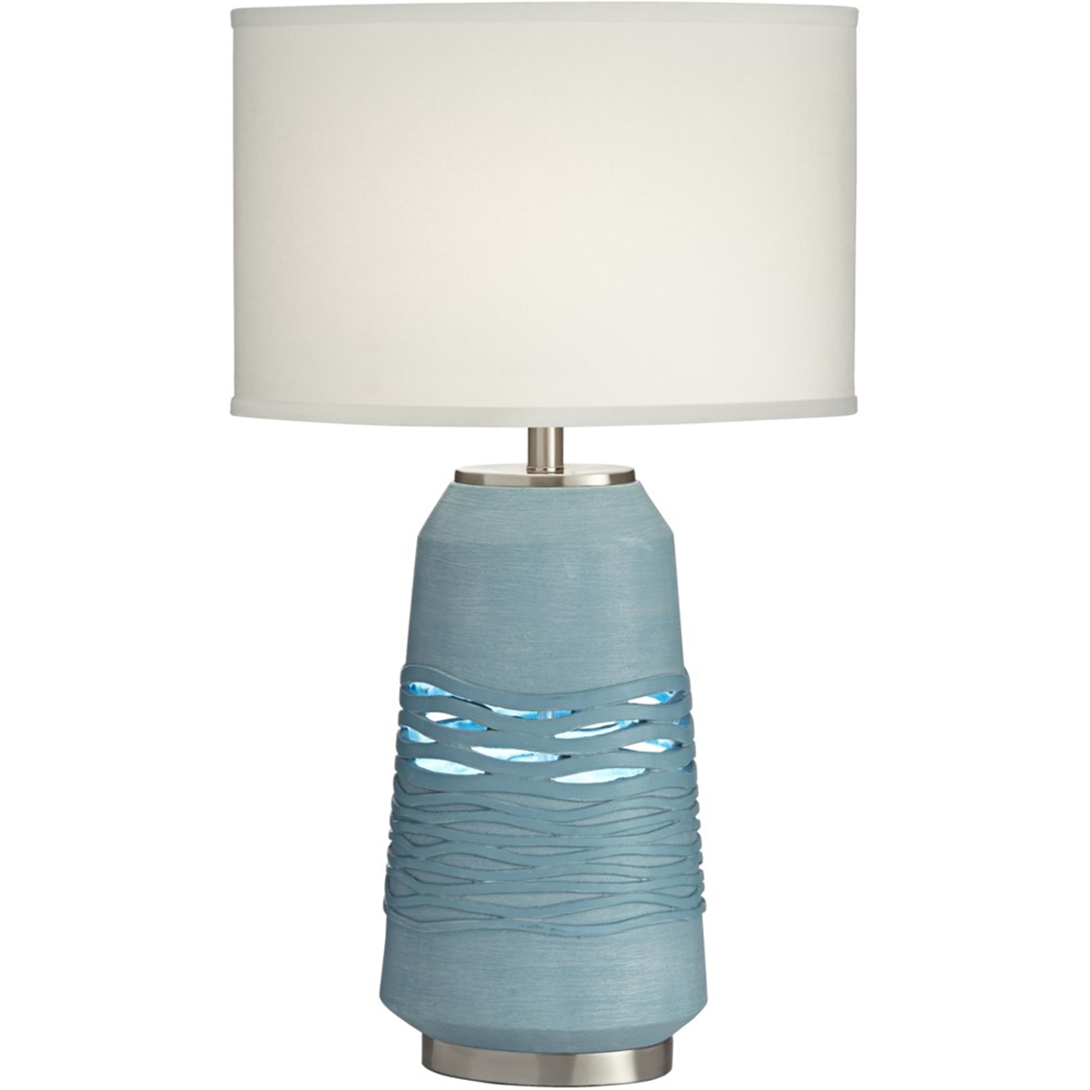 Picture of RIVERTON TURQ CUT-OUT TABLE LAMP