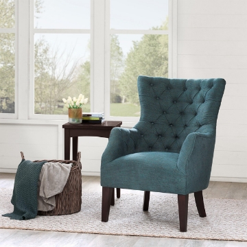 Picture of ANNA BUTTON TUFTED WING CHAIR
