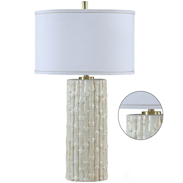 Picture of MONTEGO WHITE CERAMIC TABLE LAMP