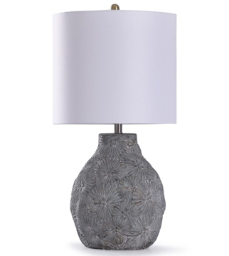Picture of CLEOBURY BLUE CONCRETE TABLE LAMP