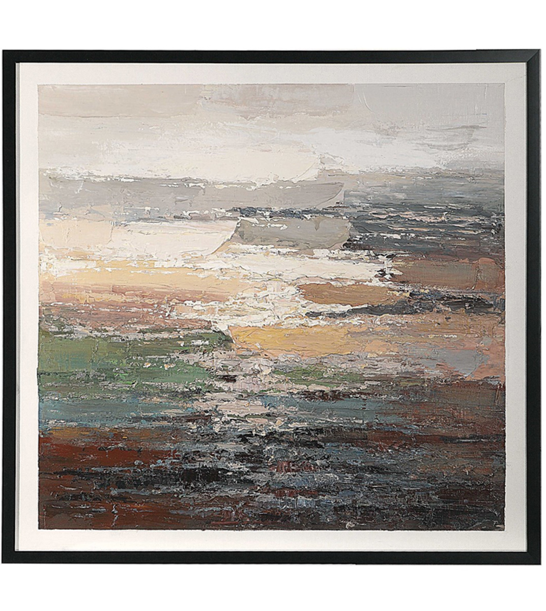 Picture of TIDES ABSTRACT FRAMED CANVAS